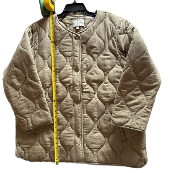 Lucky Brand Quilted Beige Puffer Jacket - Picture 4 of 4